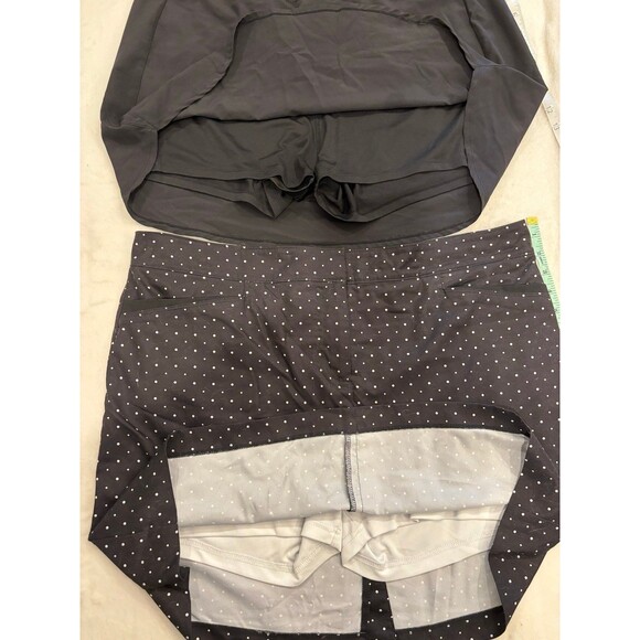 Izod zelos skorts set of 2 black XL & size 16 polka dot - Picture 6 of 12